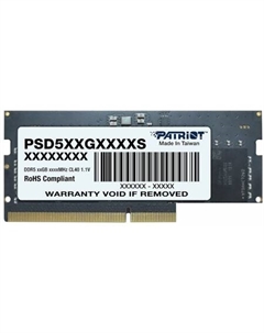 Оперативная память Signature Line 16ГБ DDR5 4800 МГц PSD516G480081S Patriot