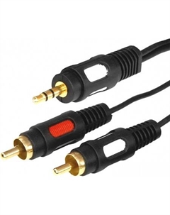 Кабель 17-4234 RCA x2 - 3.4 Jack (3 м, черный) Rexant