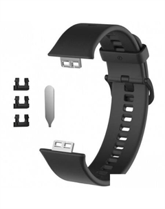 Ремешок силиконовый для Huawei Watch FIT, Watch FIT Elegant (черный) Rumi