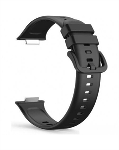 Ремешок силиконовый для Huawei Watch FIT 2 (черный) Rumi