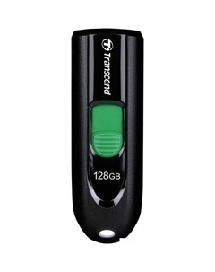 USB Flash JetFlash 790C 128GB (черный/зеленый) Transcend