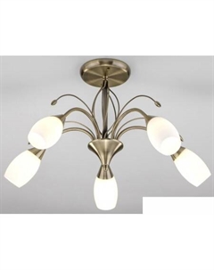 Припотолочная люстра Ginevra 30280/5 (античная бронза) Евросвет