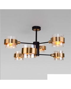 Люстра средней высоты 70127/6 (черный) Евросвет