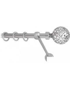 Карнизы для штор Ажур (сатин, гладкая, 2м 25мм, 1 ряд) Lm decor