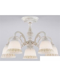 Люстра средней высоты 60107/5 (Белый с золотом) Евросвет