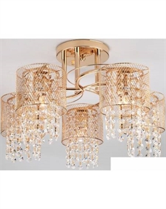 Припотолочная люстра 30137/5 (золотистый) Евросвет