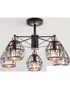 Люстра средней высоты 70075/5 (черный) Евросвет