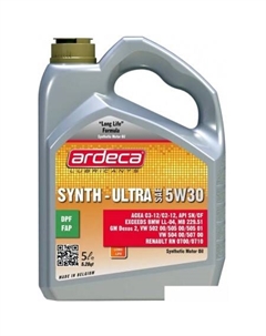 Моторное масло SYNTH-ULTRA 5W-30 5л Ardeca