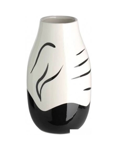 Ваза Yuzawa 421037 (керамика, белый/черный) Eglo