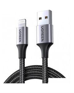 Кабель US199 60157 USB Type-A - Lightning (1.5 м, черный) Ugreen
