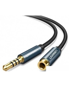 Кабель AV118 3.5 мм - 3.5 мм (0.5 м, черный/синий) Ugreen