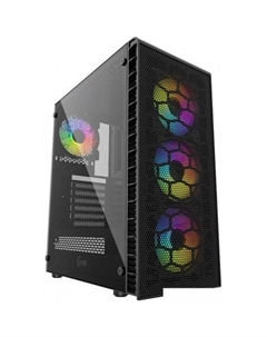 Корпус Mistral Z4С Mesh LED (черный) Powercase