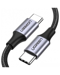 Кабель US261 50152 USB Type-C - USB Type-C (2 м, черный) Ugreen