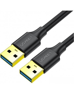 Кабель US128 90576 USB Type-A - USB Type-A (3 м, черный) Ugreen