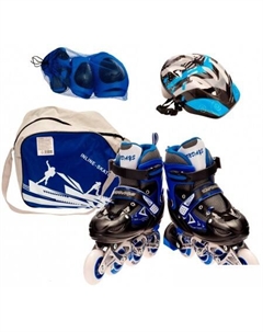 Роликовые коньки 106SET-M-BL (р. 34-37) Favorit