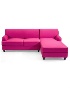 Угловой диван кровать one розовый 232x89x165 см Myfurnish