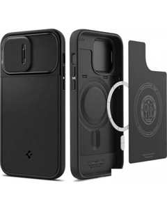 Чехол для телефона Optik Armor (MagFit) для iPhone 14 Pro ACS04993 (черный) Spigen
