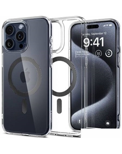 Чехол для телефона Ultra Hybrid (MagFit) для iPhone 15 Pro ACS06717 (черный) Spigen