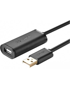Кабель US121 10319 USB Type-A - USB Type-A (5 м, черный) Ugreen
