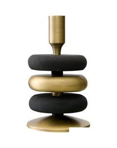 Подсвечник Stone BB0000194 (черный/античная латунь) Bergenson bjorn