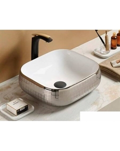 Умывальник 78321 (белый/серебристый) Ceramalux