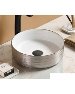 Умывальник C1054 (белый/серебристый) Ceramalux