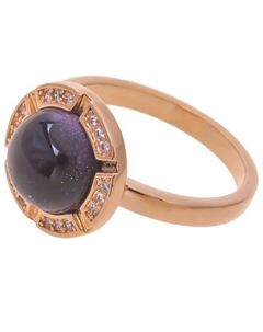 Кольцо с авантюрином "Луна" Lj