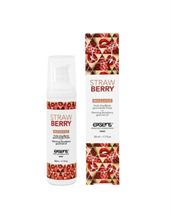Разогревающее массажное масло Gourmet STRAWBERRY 50 Exsens
