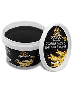 Сахарная паста для шугаринга и для депиляции средняя с шунгитом 800 Blando cosmetics