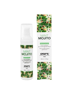 Разогревающее массажное масло Gourmet MINT MOJITO 50 Exsens