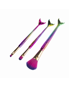 Набор кистей для нанесения макияжа Русалочка Lukky