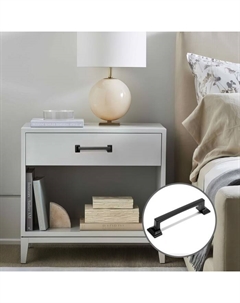 Ручка-скоба RSC038, цинк, м/о 96 мм, цвет черный, 4 шт. Cappio