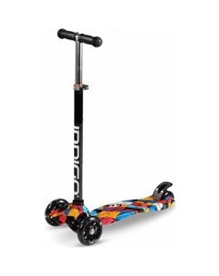 Трехколесный самокат Bright IN251 (красный/синий/желтый) Indigo