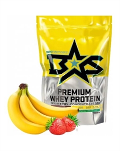 Протеин Premium Whey Protein (750г, клубника/банан) Binasport