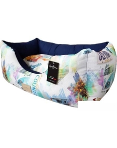 Лежак Celine CESURFBLU01 (белый/синий/принт) Anteprima