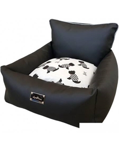 Лежак Aurora AURPELDOGNER01 (черный/принт собачки) Anteprima