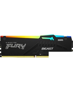 Оперативная память FURY Beast RGB 16ГБ DDR5 6800 МГц KF568C34BBA-16 Kingston