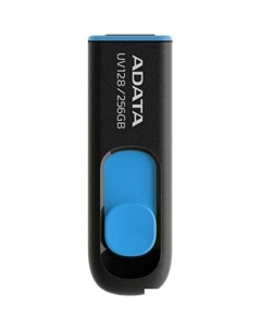 USB Flash A-Data DashDrive UV128 256GB (черный/синий) Adata