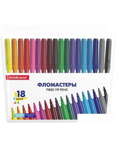 Фломастеры Basic 53369 (18 цв) Erich krause
