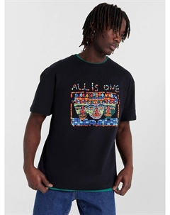 Футболка мужская черная с объемной печатью Mark formelle