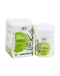 Крем-бальзам с маслом чайного дерева для ухода за кожей стоп 60 Родники сибири