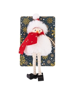 Декоративная елочная игрушка SNOWMAN WHITE Twinkle