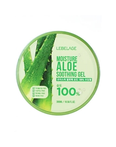 Гель для Лица и Тела Универсальный с Экстрактом Алоэ 100% Gel Aloe Vera 100% 300 Lebelage