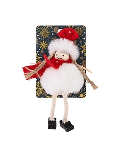 Декоративная елочная игрушка GIRL WHITE Twinkle