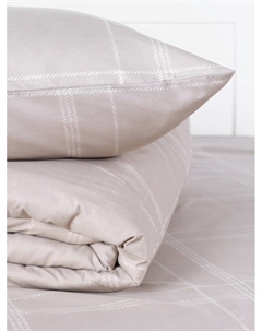 Комплект постельного белья 1.5 сп «Бежевая клетка» 143×215см,150×214см,50×70см- 2шт., микрофайбер, 100%п/э Lovelife