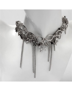 Колье «Звёзды» цепь, цвет серебро Qf