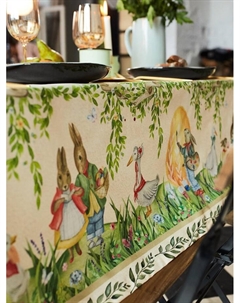 Скатерть «. Акварельные зайцы», 180×147 см, 100% хлопок, саржа 190 г/м² Этель