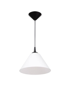 Подвес на потолок «Конус», 1×15 Вт, Е27, черный/белый, 25×25×15 см Bayerlux