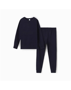 Комплект для мальчиков (джемпер, брюки), ТЕРМО, цвет тёмно-синий, рост 146 см Sladikmladik