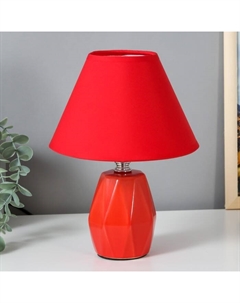 Настольная лампа 16877/1RD E14 40 Вт красный 18×18×24 см Risalux